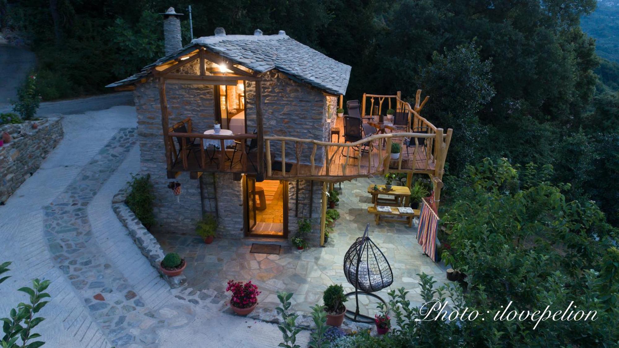 Aristoteli'S Stone House Makrirrákhi Esterno foto
